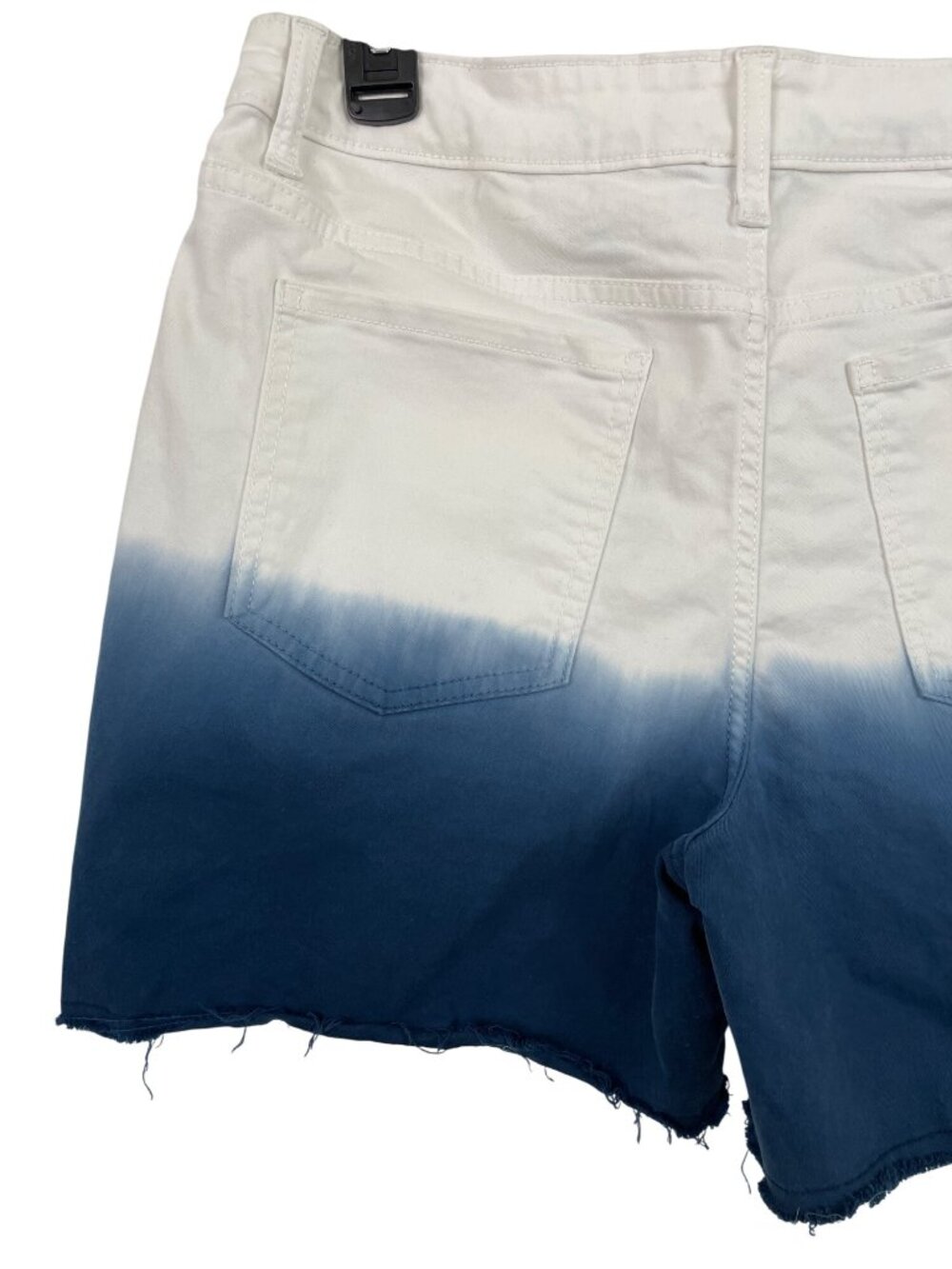 Falls Creek White Blue Ombre Cutoff Jean Shorts Womens Size 8 - Picture 5 of 8